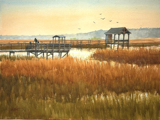 William West Winter Sunset 31X27