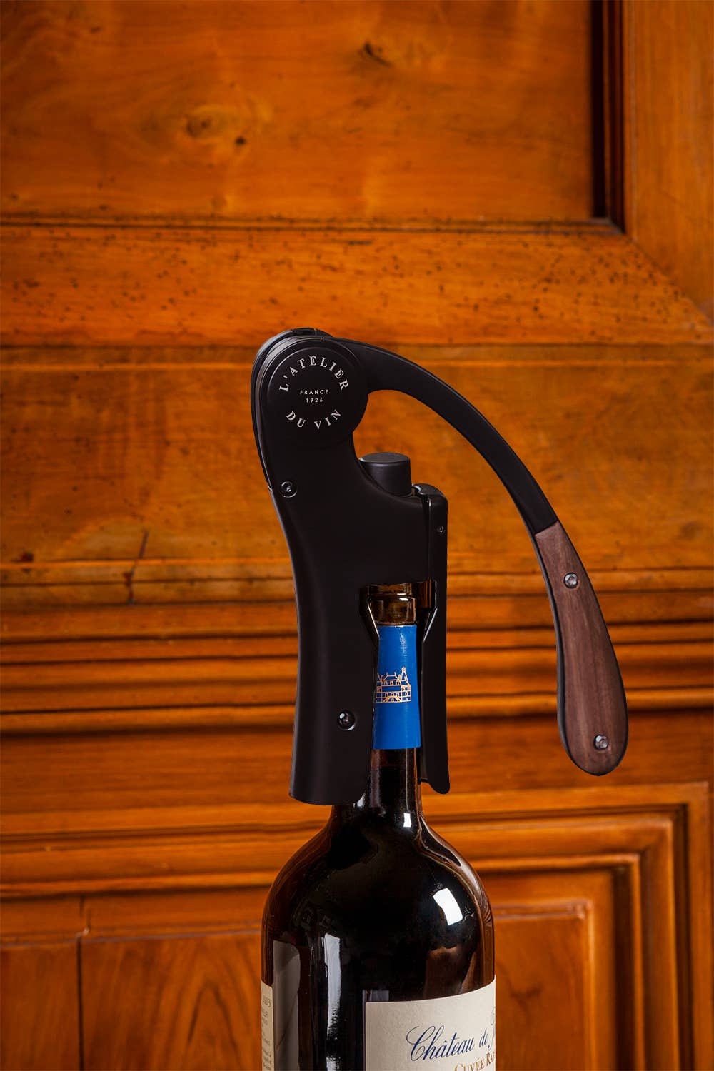 OENO MOTION WOOD & BLACK - Lever Wine Opener🎨 Gifts🎨 Buy Art at Carolina Creations Gallery in Downtown New Bern🎨