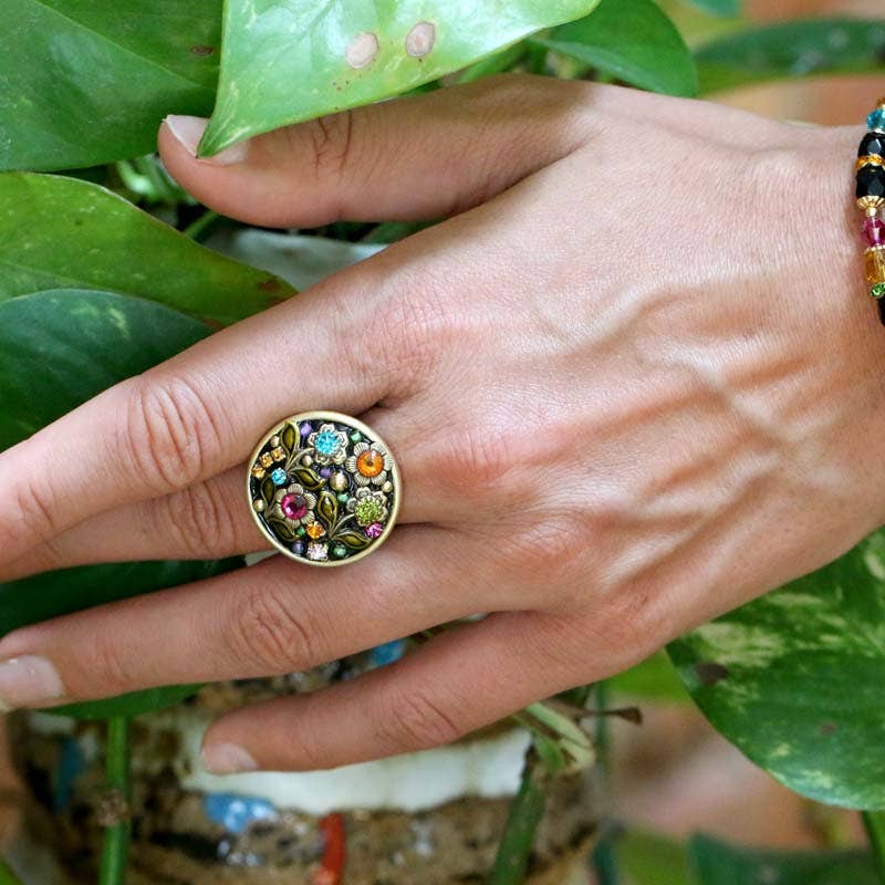 Midnight Garden Circle Ring🎨 Jewelry🎨 Buy Art at Carolina Creations Gallery in Downtown New Bern🎨