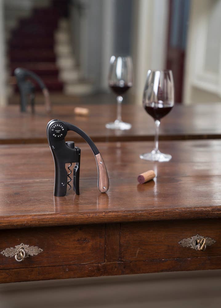 OENO MOTION WOOD & BLACK - Lever Wine Opener🎨 Gifts🎨 Buy Art at Carolina Creations Gallery in Downtown New Bern🎨