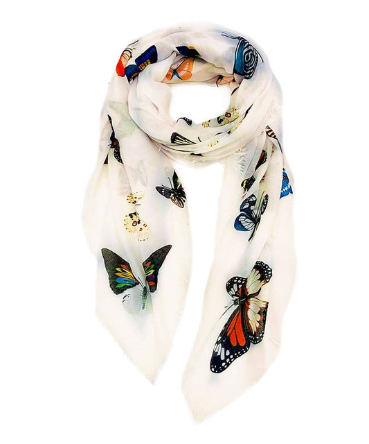 4 Colors--JC Signature Multicolor Butterfly Scarf🎨 🎨 Buy Art at Carolina Creations Gallery in Downtown New Bern🎨