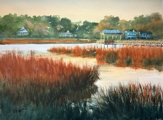 William West Winter Dusk 31x27