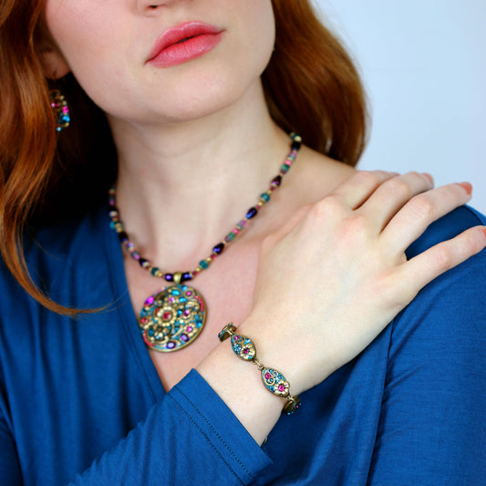 Teal Charm Bracelet🎨 🎨 Buy Art at Carolina Creations Gallery in Downtown New Bern🎨