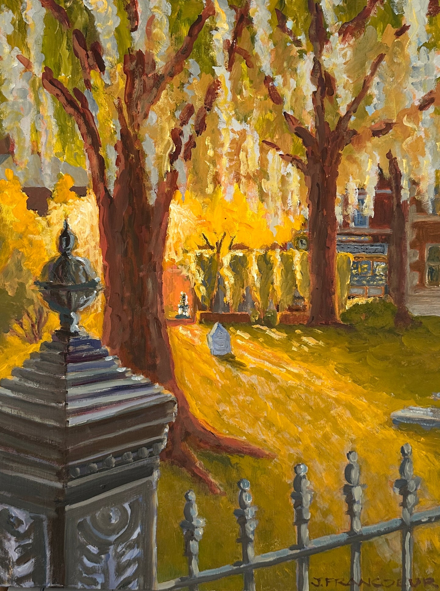 JTFO J. Francoeur Christ Churchyard 14x18