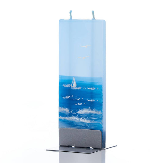 Flat Handmade Candle-Sailing🎨 Decor🎨 Buy Art at Carolina Creations Gallery in Downtown New Bern🎨