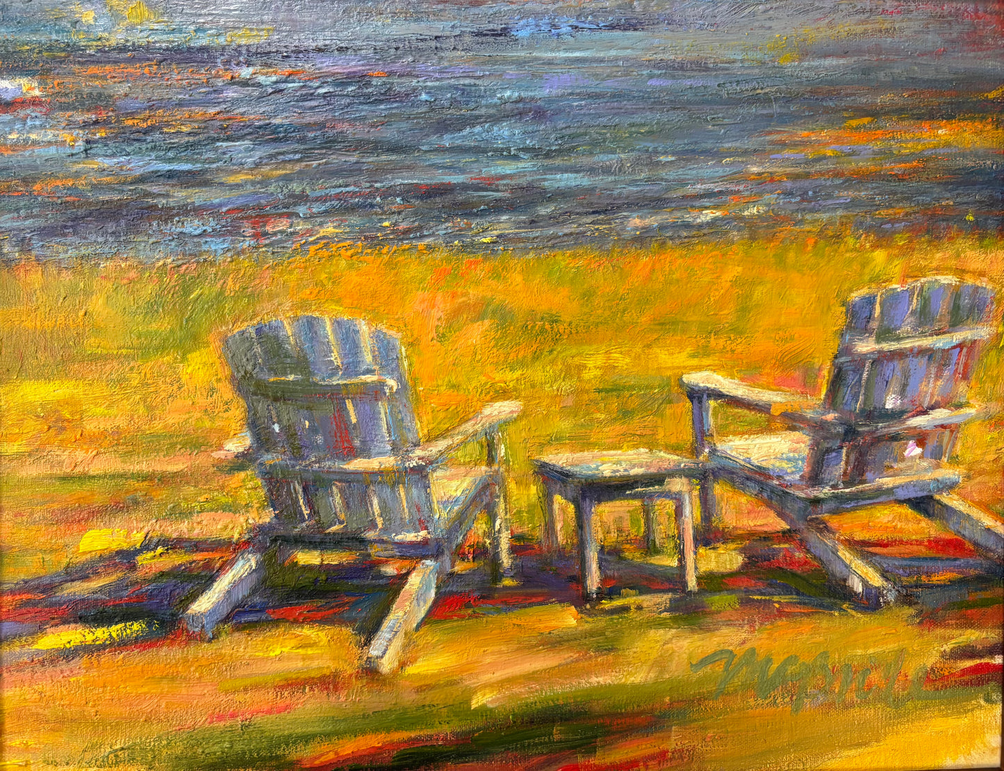Pat McBride Winter Grass 11x14