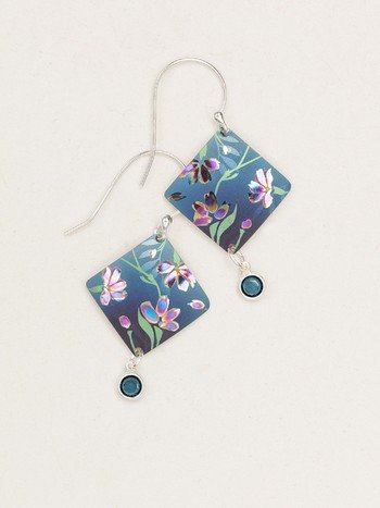 Blue Garden Sonnet Earring🎨 Jewelry🎨 Buy Art at Carolina Creations Gallery in Downtown New Bern🎨