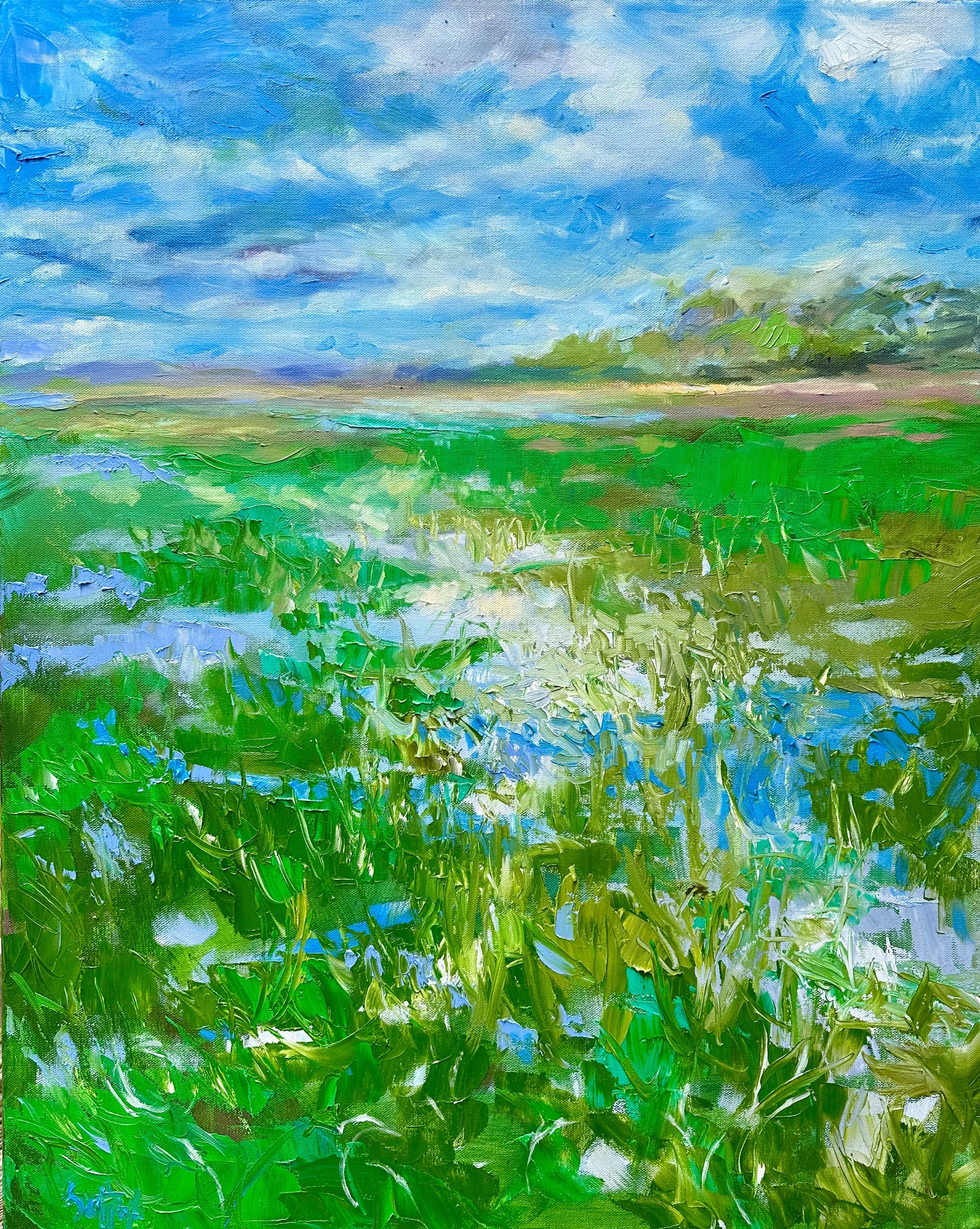 Sally Sutton Angela's Paradise 1? Sally Sutton? Buy Art at Carolina Creations Gallery in Downtown New Bern?