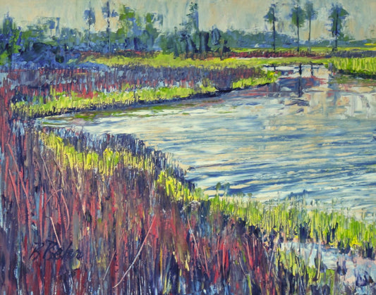 Brenda Behr Grass Paths Oil 12X9