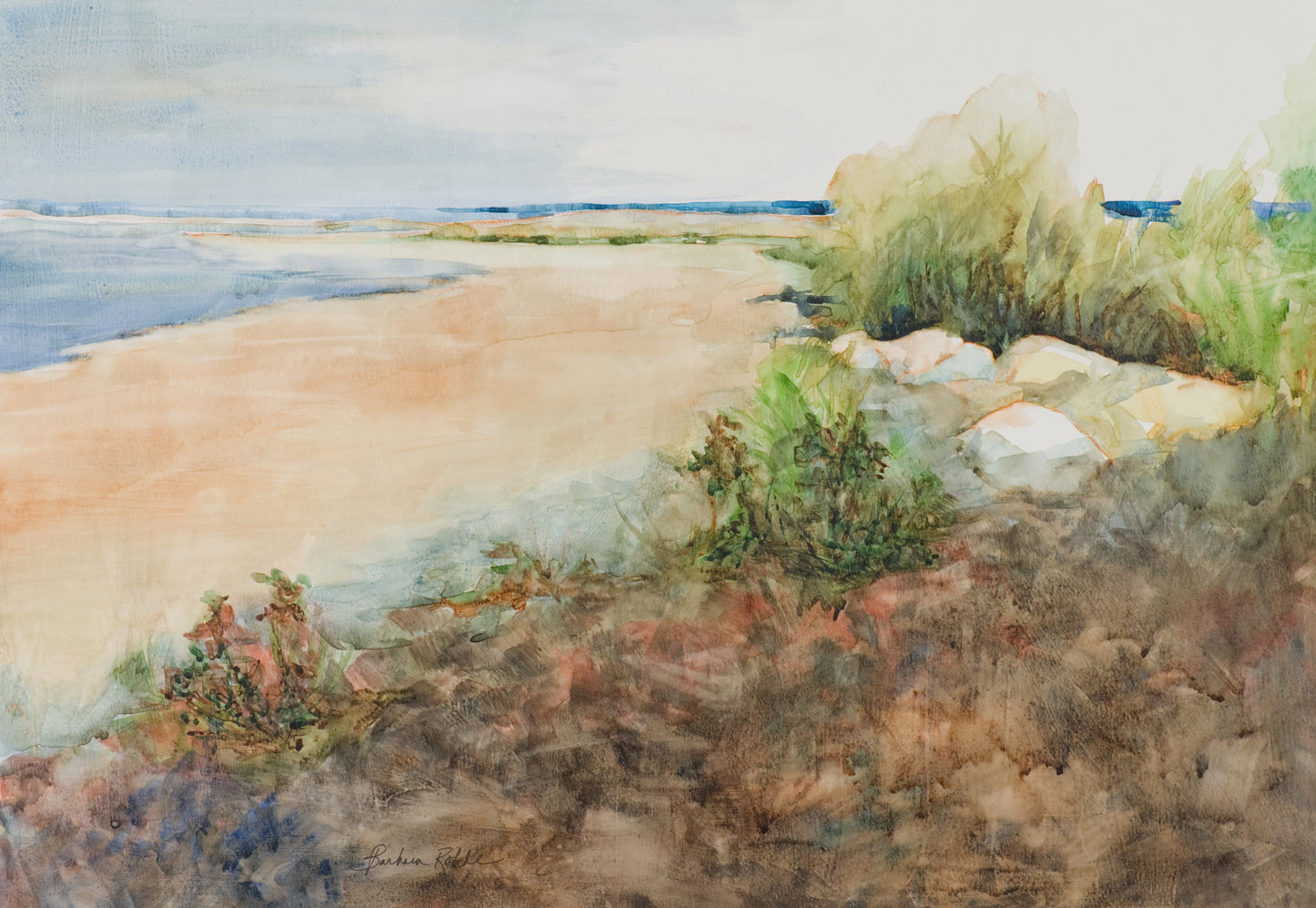 Barbara Rohde The Beach Framed Print