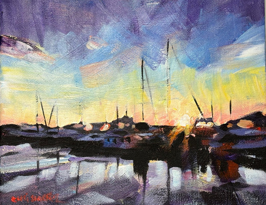 Chris Wagner Marina Sunset 8X10
