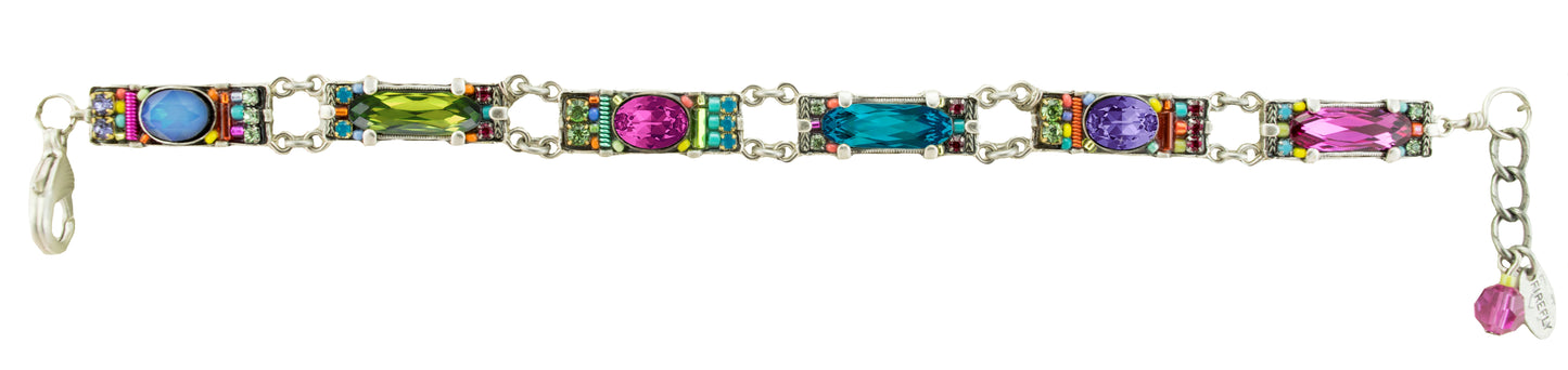 Bar Crystal Bracelet Multi Color🎨 Jewelry🎨 Buy Art at Carolina Creations Gallery in Downtown New Bern🎨