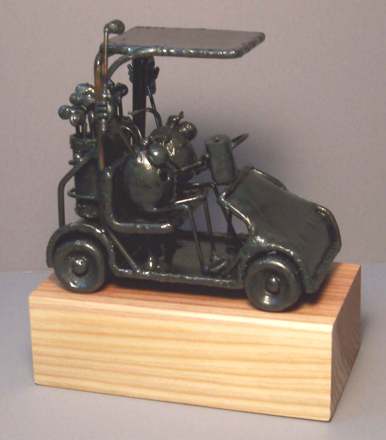 Flea Golf Cart 2 Flea🎨 Metal Arts🎨 Buy Art at Carolina Creations Gallery in Downtown New Bern🎨
