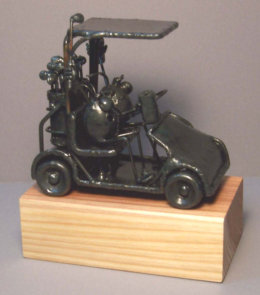 Flea Golf Cart 2 Flea🎨 Metal Arts🎨 Buy Art at Carolina Creations Gallery in Downtown New Bern🎨