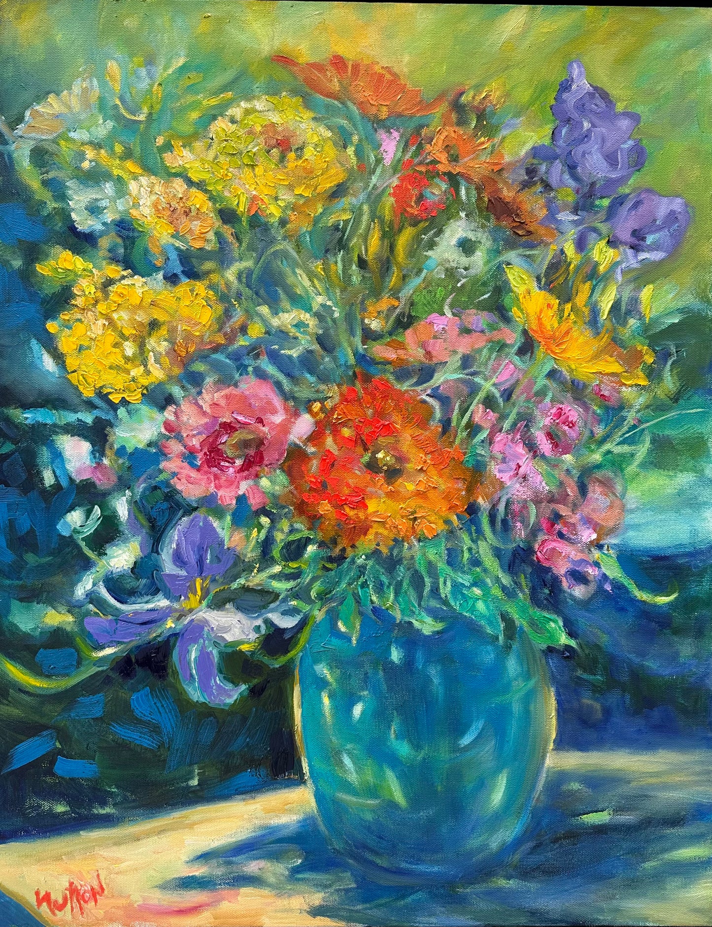 Sally Sutton Flowers in the Afternoon 28x22
