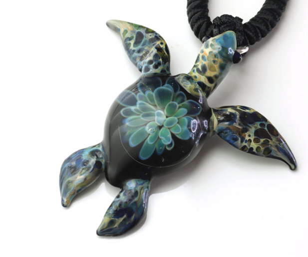 Green Sea Turtle Pendant Necklace