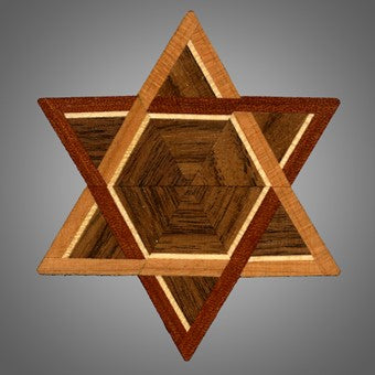 Kurt Meyer Star of David🎨 Wood🎨 Buy Art at Carolina Creations Gallery in Downtown New Bern🎨