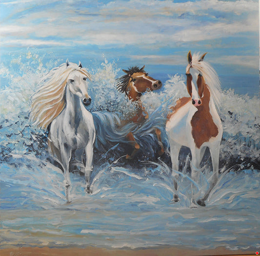 Kathy Rivera Print Sea Horses