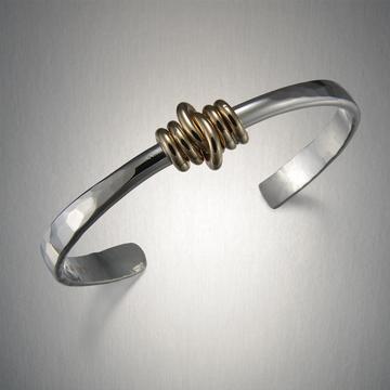 Mixed Metal Knotty Wrap Heavy Bracelet🎨 Jewelry🎨 Buy Art at Carolina Creations Gallery in Downtown New Bern🎨