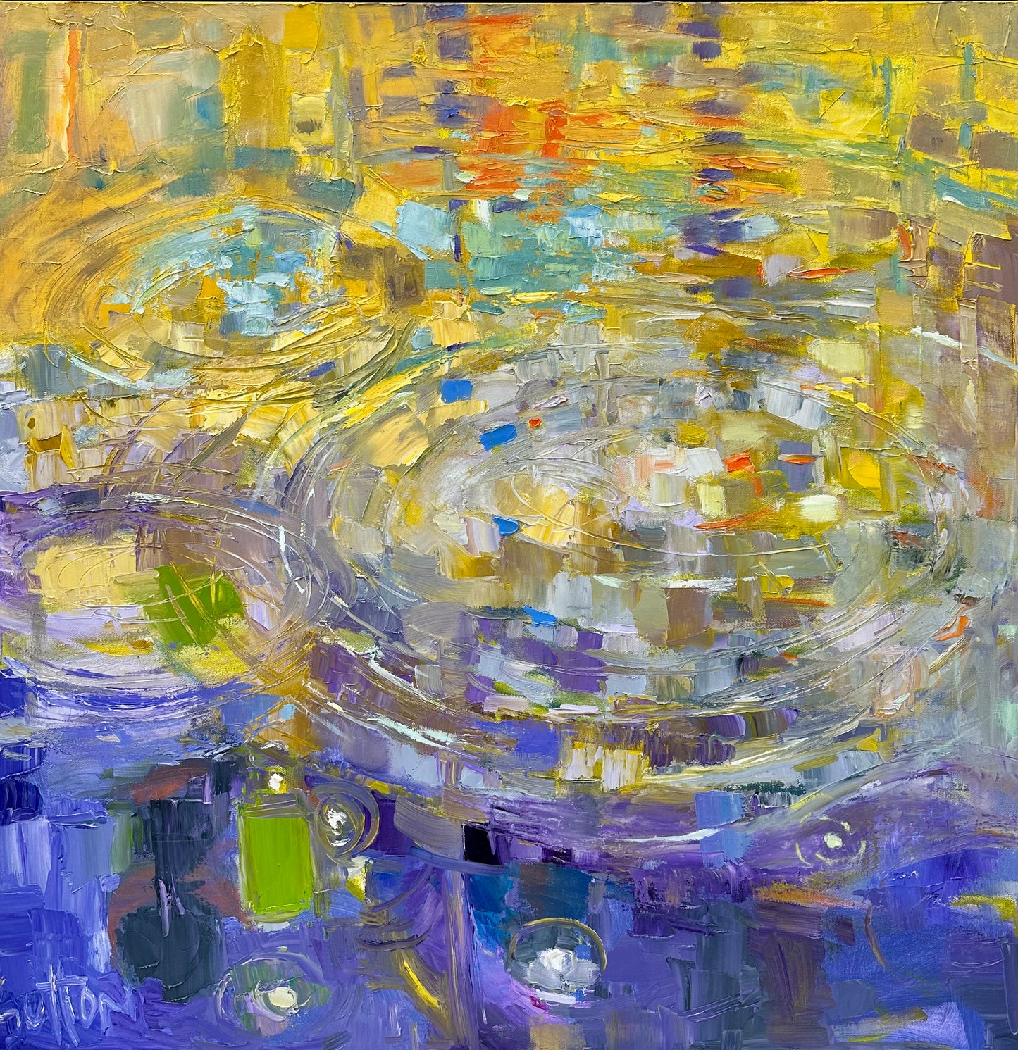 Sally Sutton Swirling Thoughts 30x30