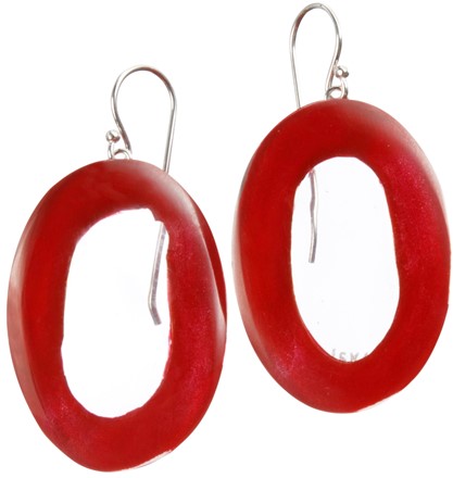 Polyresin Earrings Halos 1 Bead