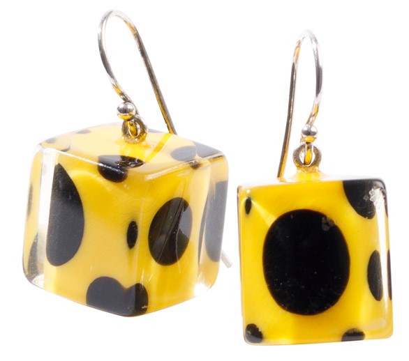Polyresin Earring Itsybitsy 1 Bead