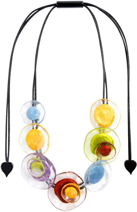 Polyresin Necklace Flora 7 Beads