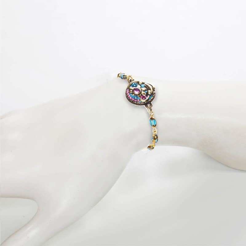 Teal Circle Bracelet🎨 🎨 Buy Art at Carolina Creations Gallery in Downtown New Bern🎨