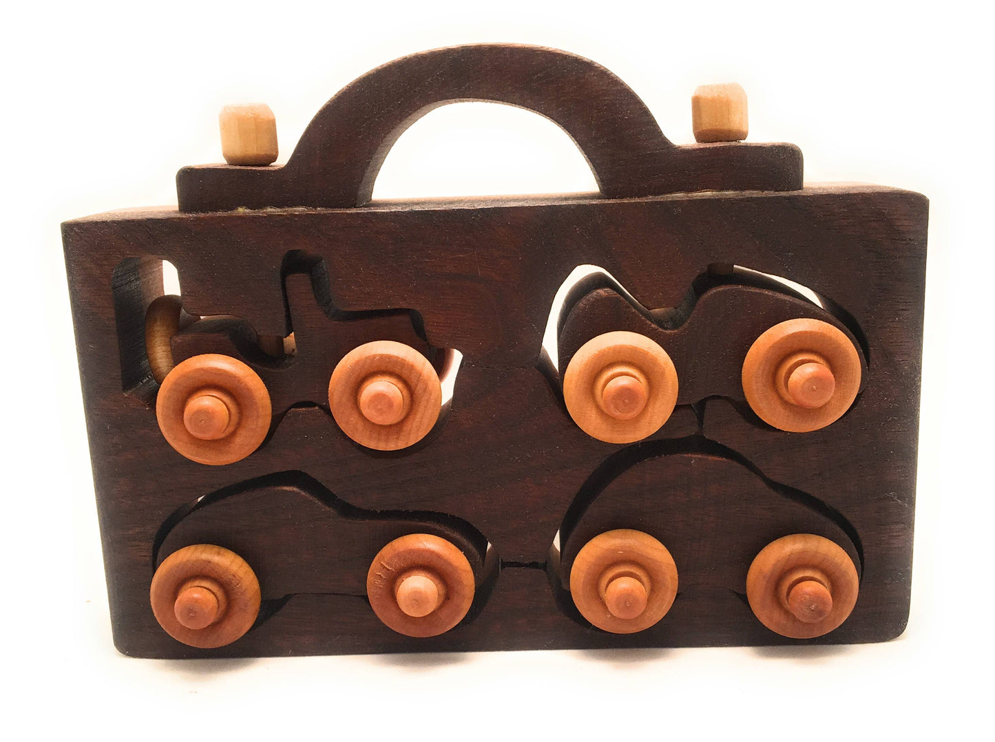 4 Pack Wooden Car Toys🎨 Wood🎨 Buy Art at Carolina Creations Gallery in Downtown New Bern🎨