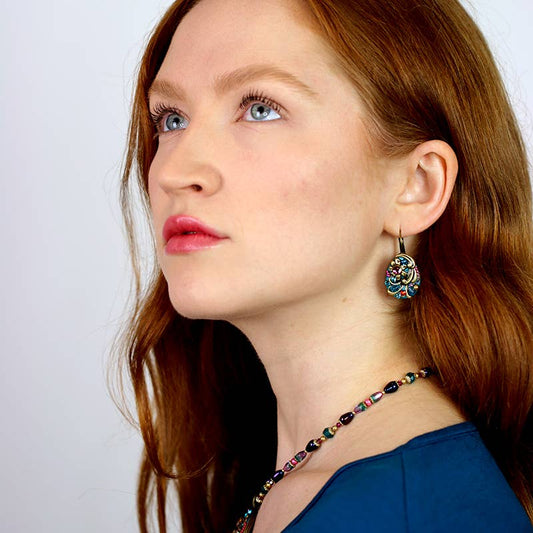 Teal Drop Earrings🎨 🎨 Buy Art at Carolina Creations Gallery in Downtown New Bern🎨