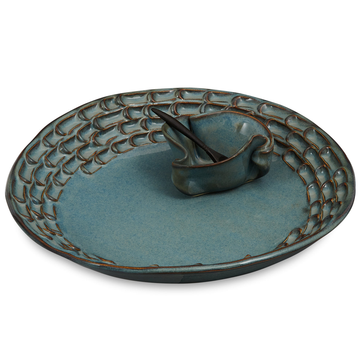 Medley 2PC Textured Tray Set🎨 Pottery🎨 Buy Art at Carolina Creations Gallery in Downtown New Bern🎨