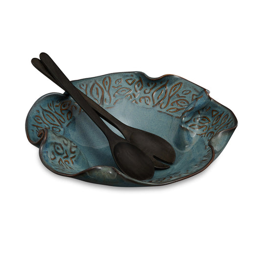 Medley In Between Bowl W Palm Servers? Pottery? Buy Art at Carolina Creations Gallery in Downtown New Bern?