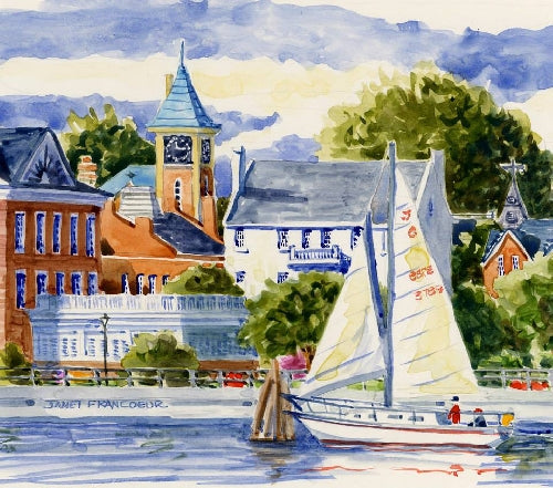 Jan Francoeur Print Moment In Time Sm SW🎨 Jan's Prints🎨 Buy Art at Carolina Creations Gallery in Downtown New Bern🎨