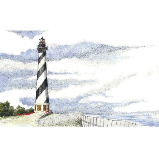 Jan Francoeur LTHS Hatteras Light Print🎨 Jan's Prints🎨 Buy Art at Carolina Creations Gallery in Downtown New Bern🎨