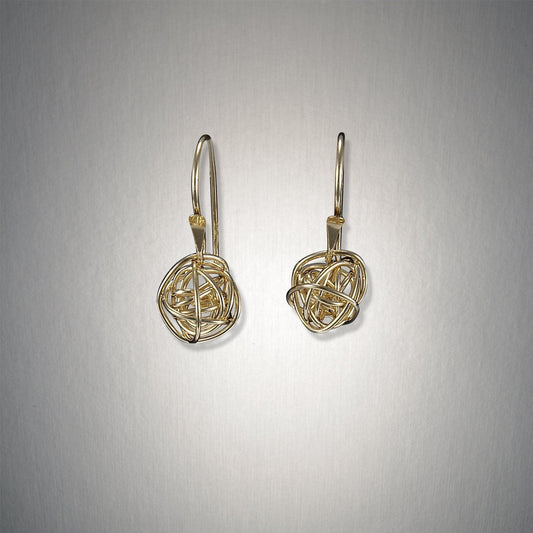 Gold Filled Knot Small Earring🎨 Jewelry🎨 Buy Art at Carolina Creations Gallery in Downtown New Bern🎨