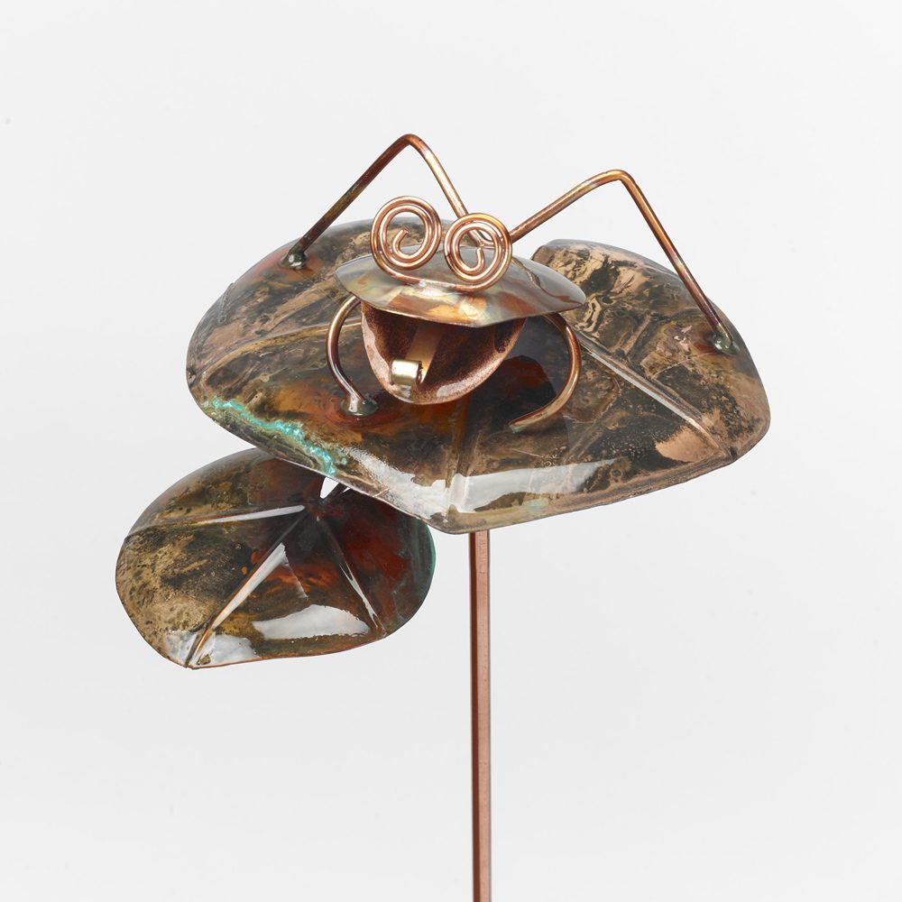 Frog On Lily Pad🎨 Garden Art🎨 Buy Art at Carolina Creations Gallery in Downtown New Bern🎨