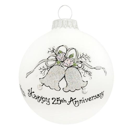 25th Anniversary Ornament🎨 Glass🎨 Buy Art at Carolina Creations Gallery in Downtown New Bern🎨