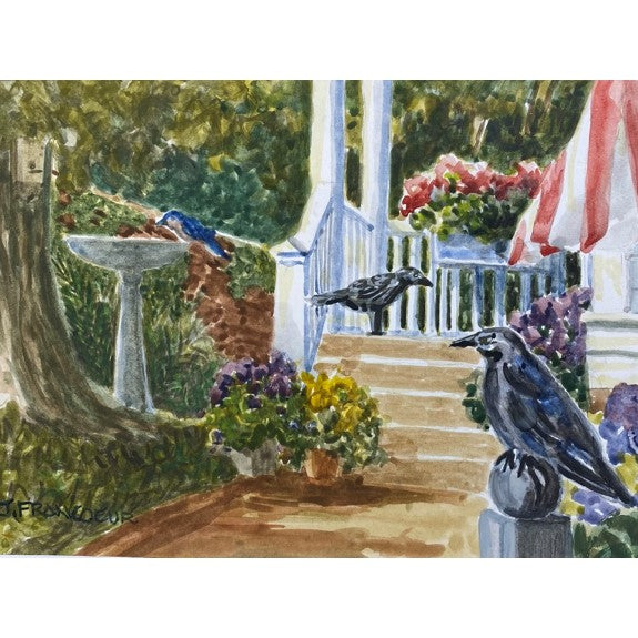 Jan Francoeur ORIG CROW ON CRAVEN🎨 Jan's Originals🎨 Buy Art at Carolina Creations Gallery in Downtown New Bern🎨