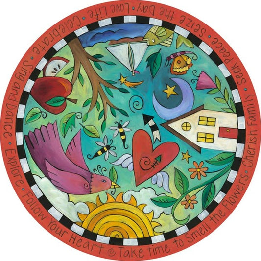 Playful Day Lazy Susan? Wood? Buy Art at Carolina Creations Gallery in Downtown New Bern?