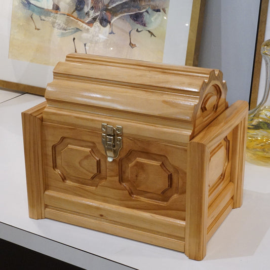 Tristan French Prem 3/4" Pine Treas Ches🎨 Wood🎨 Buy Art at Carolina Creations Gallery in Downtown New Bern🎨