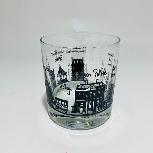 New Bern BLK 10.5oz Rock Glass🎨 Gifts🎨 Buy Art at Carolina Creations Gallery in Downtown New Bern🎨