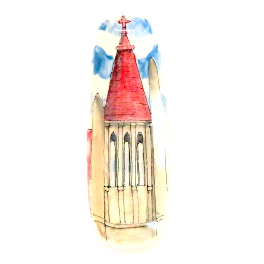 Jan Francoeur Skinny Centenary🎨 Jan's Celebration Pottery🎨 Buy Art at Carolina Creations Gallery in Downtown New Bern🎨