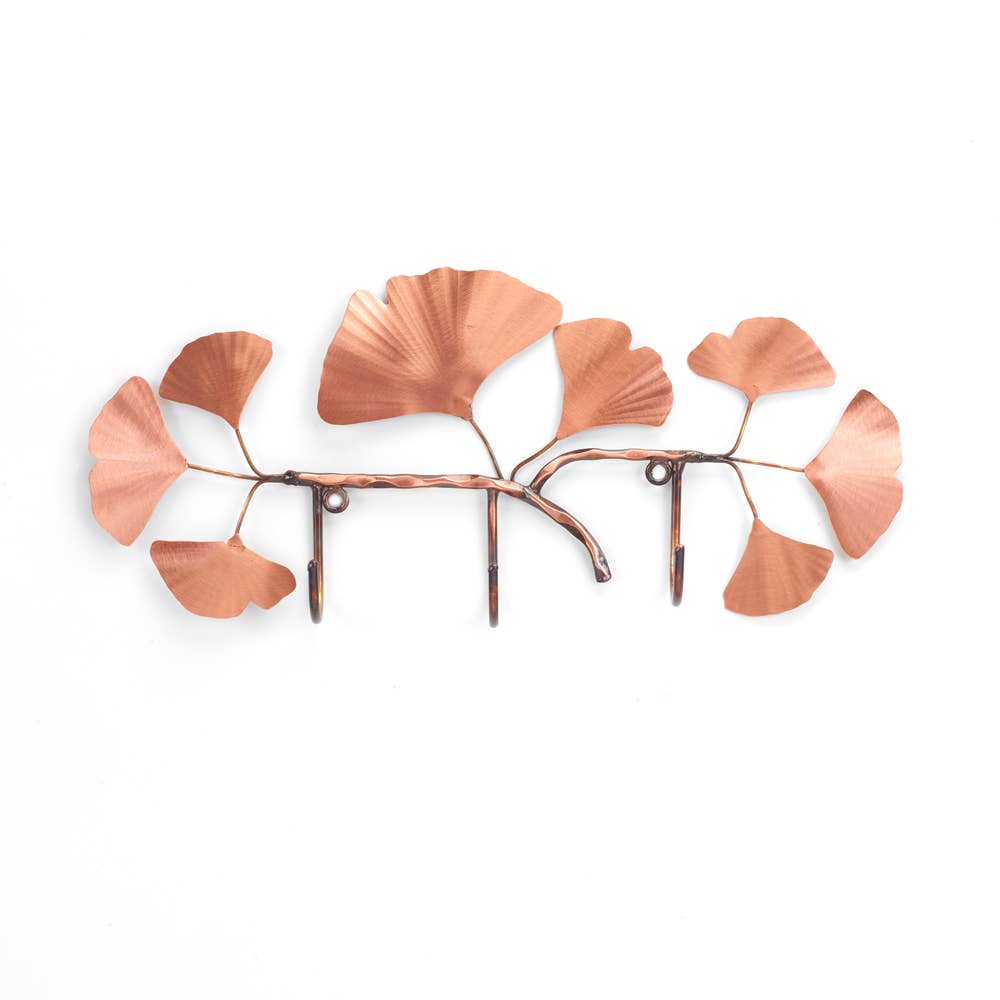 Ginkgo Rack Wall Art - Copper