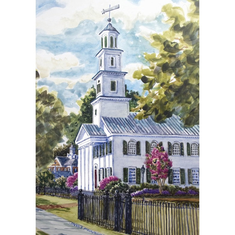 Jan Francoeur First Pres Church WC🎨 Jan's Prints🎨 Buy Art at Carolina Creations Gallery in Downtown New Bern🎨
