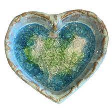Artisan Heart Dish🎨 Pottery🎨 Buy Art at Carolina Creations Gallery in Downtown New Bern🎨