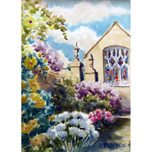 Jan Francoeur Original Hidcote Manor🎨 Jan's Originals🎨 Buy Art at Carolina Creations Gallery in Downtown New Bern🎨