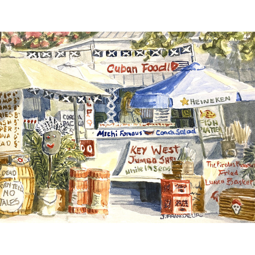 Jan Francoeur Original Cuban Food? Jan's Originals? Buy Art at Carolina Creations Gallery in Downtown New Bern?