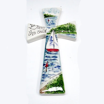 Jan Francoeur Cross L BTC Boy SB? Jan's Celebration Pottery? Buy Art at Carolina Creations Gallery in Downtown New Bern?