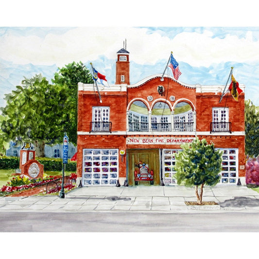 Jan Francoeur Print Firemans Museum? Jan's Prints? Buy Art at Carolina Creations Gallery in Downtown New Bern?