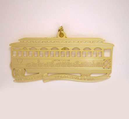 JTF New Bern Ornament Trolley 2002🎨 Historical Ornaments🎨 Buy Art at Carolina Creations Gallery in Downtown New Bern🎨